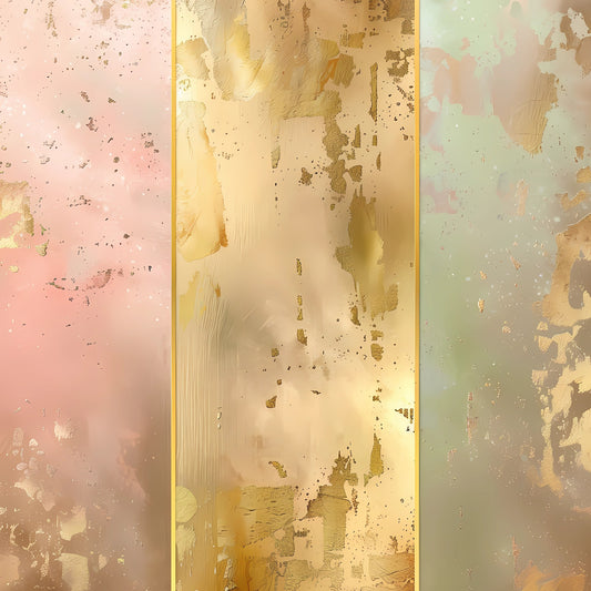 Tablou Coloane pastel cu aur
