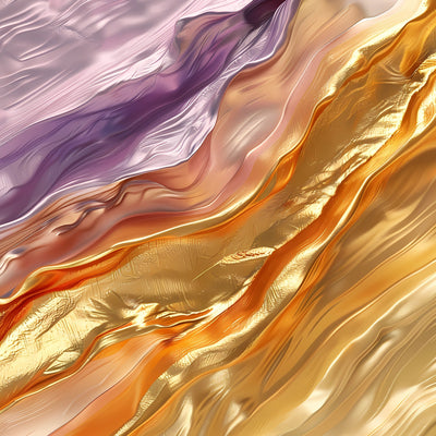 Tablou decorativ - Marmura violet cu vene de aur