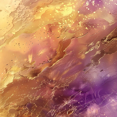 Tablou decorativ - Nebuloasa violet cu praf de aur