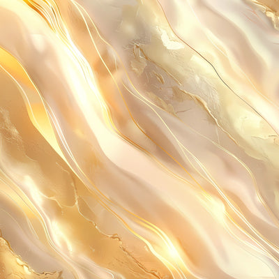 Tablou decorativ - Valuri de crema si aur roz