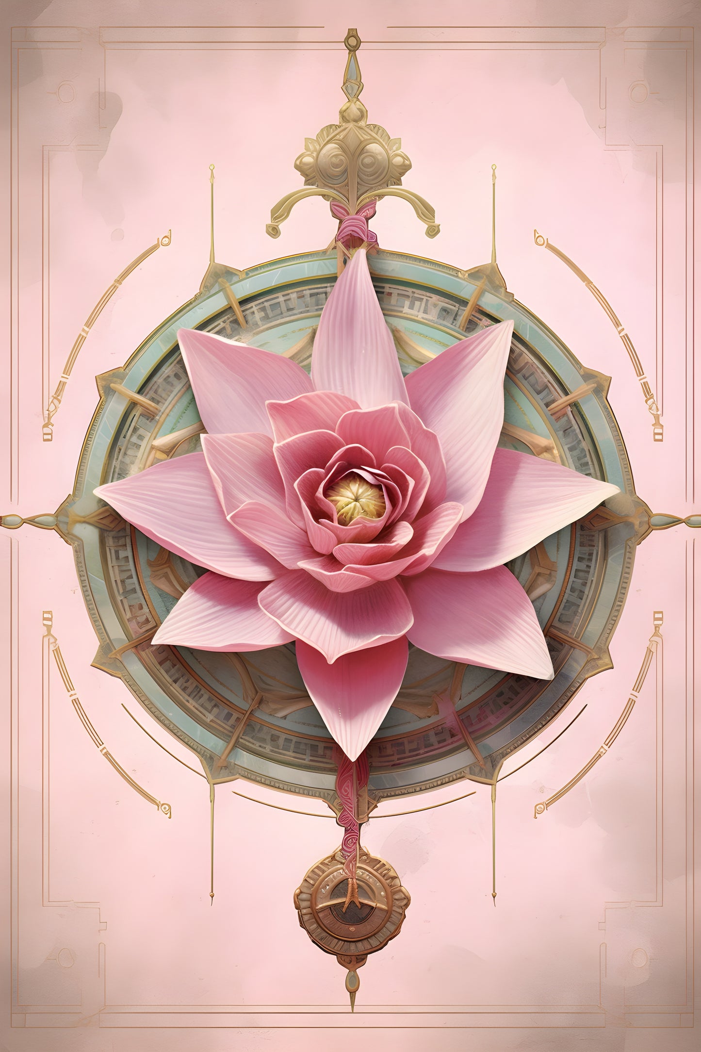Tablou decorativ - Lotusul roz