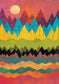 Munti geometrici colorati
