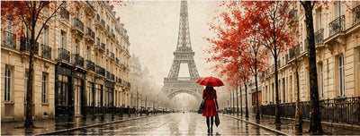 Tablou decorativ - Paris sub ploaie