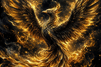 Tablou decorativ - Phoenix de Aur