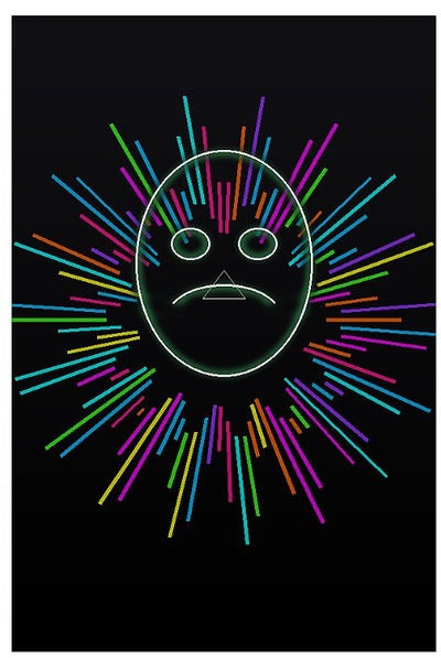 Tablou decorativ - Soarele de neon