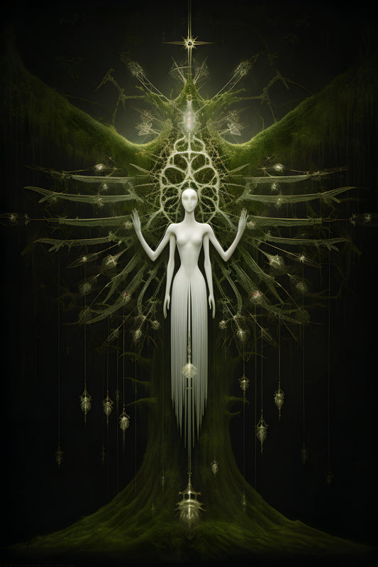 Tablou decorativ - Spiritul alb al pădurii