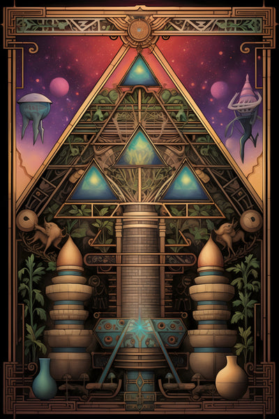 Tablou decorativ - Templul cosmic