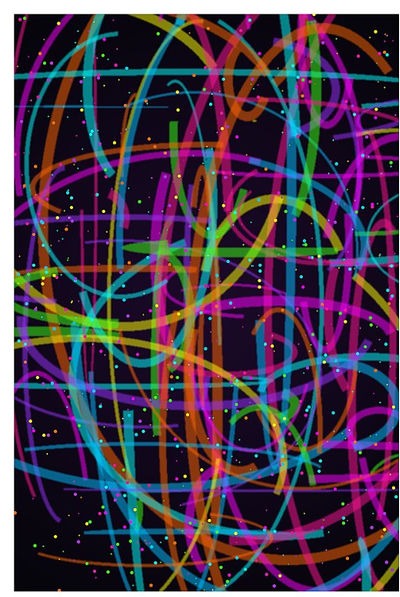 Tablou decorativ - Vârtej fluorescent