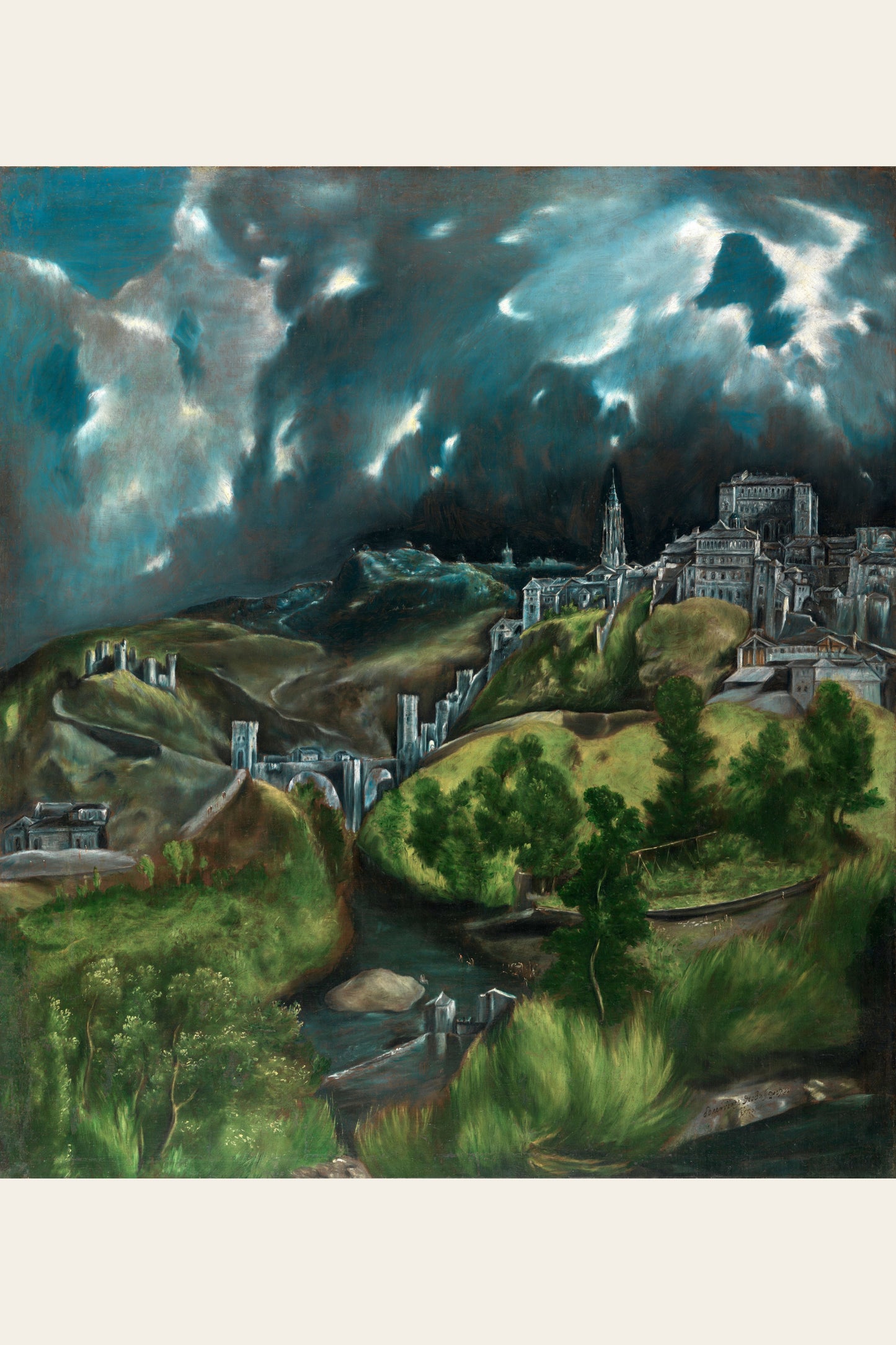 Tablou decorativ - Vedere din Toledo (dupa El Greco)