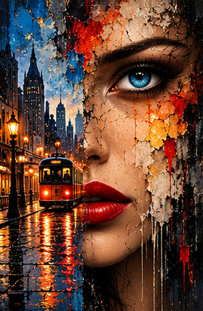 Tablou decorativ - Tramvaiul Rosu