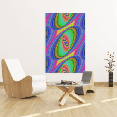 Tablou canvas - Forme ovale multicolore
