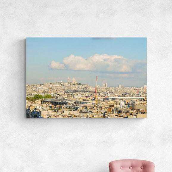 Tablou Canvas - Vedere aeriana dealul Montmartre Paris - Cameradevis.ro