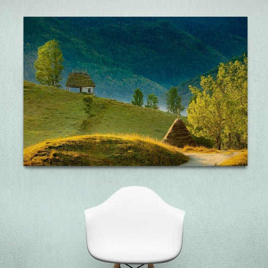Tablou canvas romanesc - Răsărit la Dumești - Poză realizată pe dealurile din Dumești, jud. Alba.2 - Cameradevis.ro