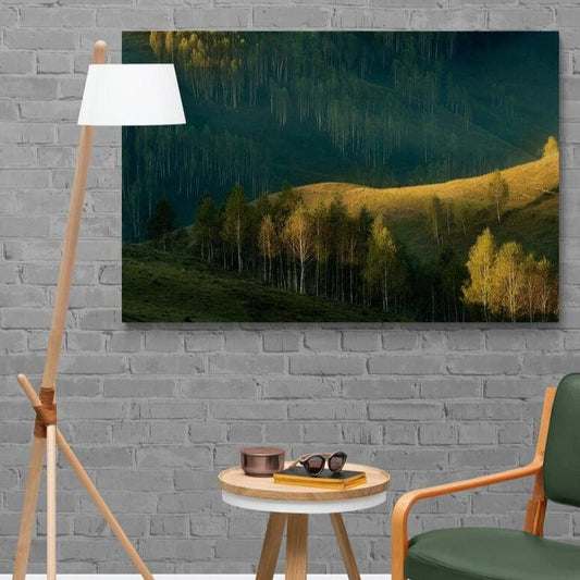 Tablou canvas romanesc - Răsărit la Dumești - Poză realizată pe dealurile din Dumești, jud. Alba - Cameradevis.ro