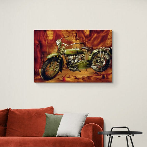 Tablou canvas - Motor vintage Harley Davidson - Cameradevis.ro