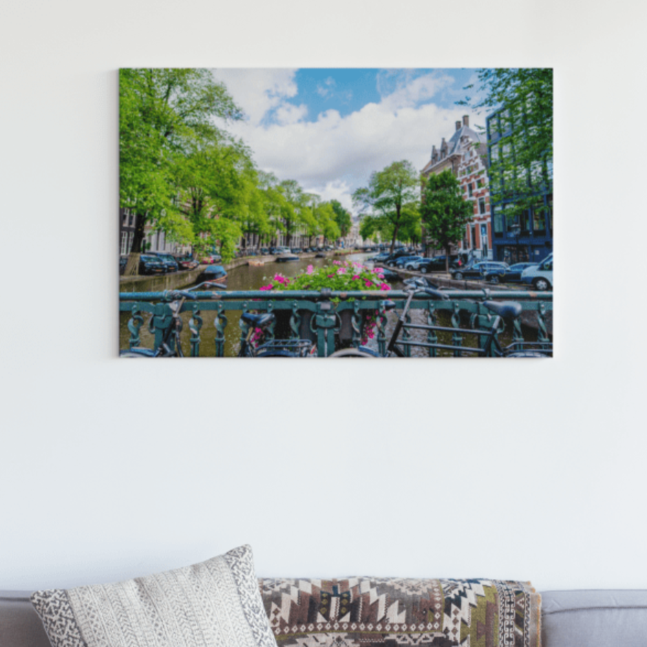 Tablou canvas - Priveliste din Amsterdam - Cameradevis.ro