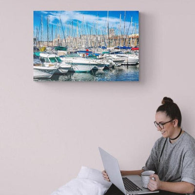 Tablou Canvas - Vedere portul vechi Marsilia