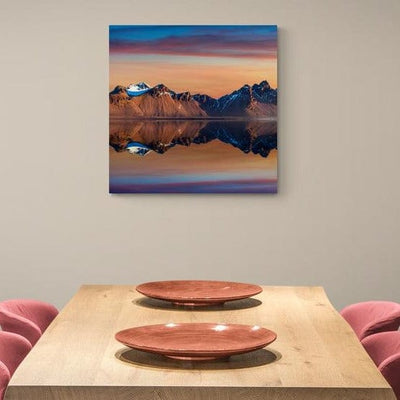 Tablou canvas - Reflexia muntilor pe lac