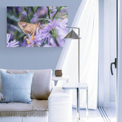 Tablou canvas - Peisaj super cu un fluture