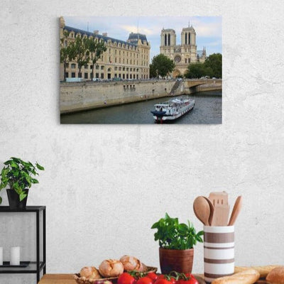 Tablou Canvas - Notre Dame vedere dinspre Sena