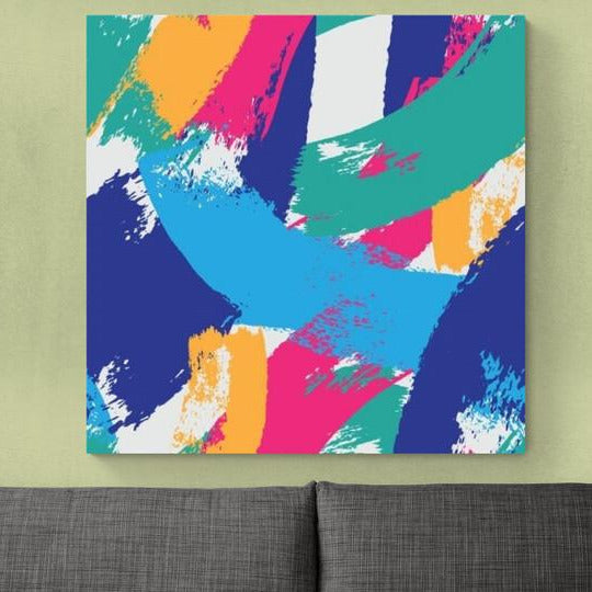 Tablou Canvas - Pictura abstracta multicolora - Zibo.ro