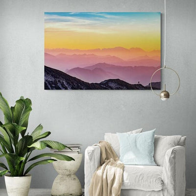 Tablou canvas - Vedere peste munti