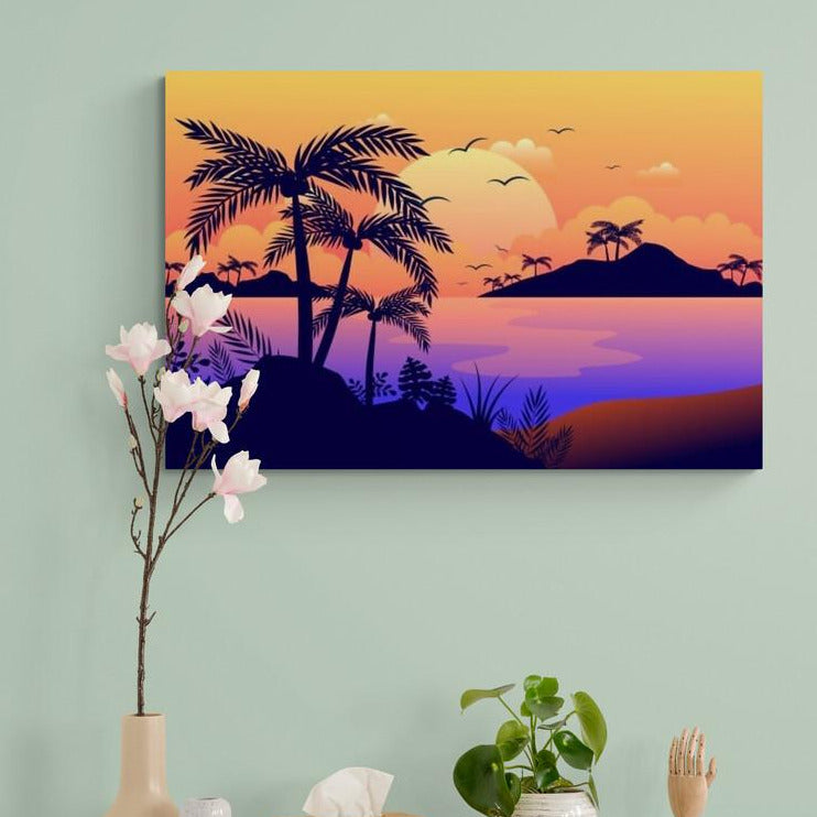 Tablou Canvas - Insule cu palmieri - Cameradevis.ro Cameradevis.ro